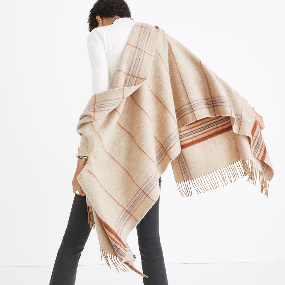 NWT Madewell Cape Scarf in Camel